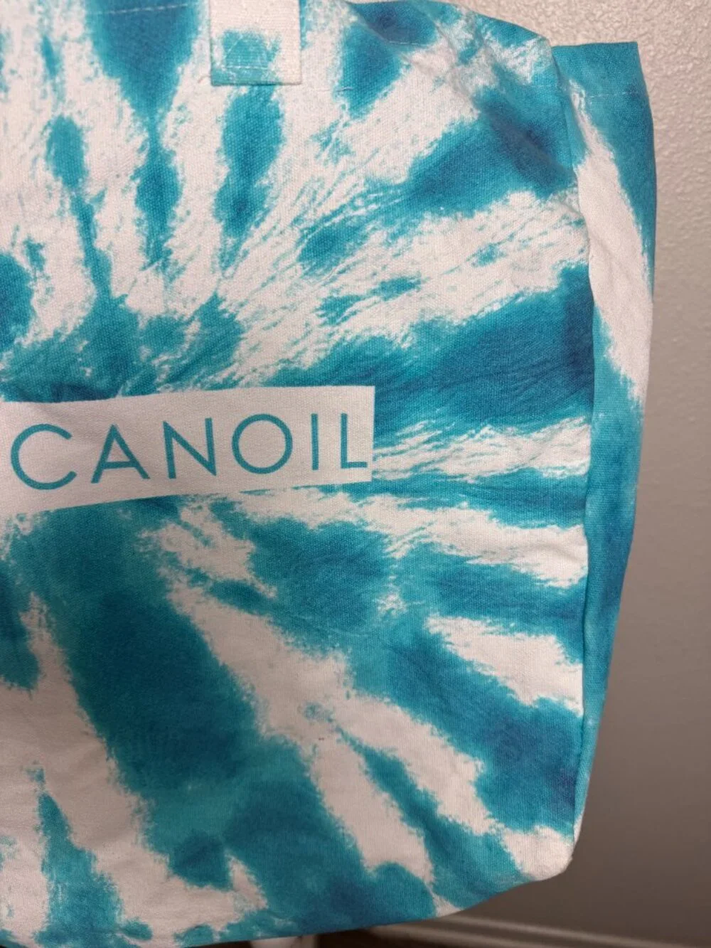 NWOT Canvas Large Tie Dye Tote